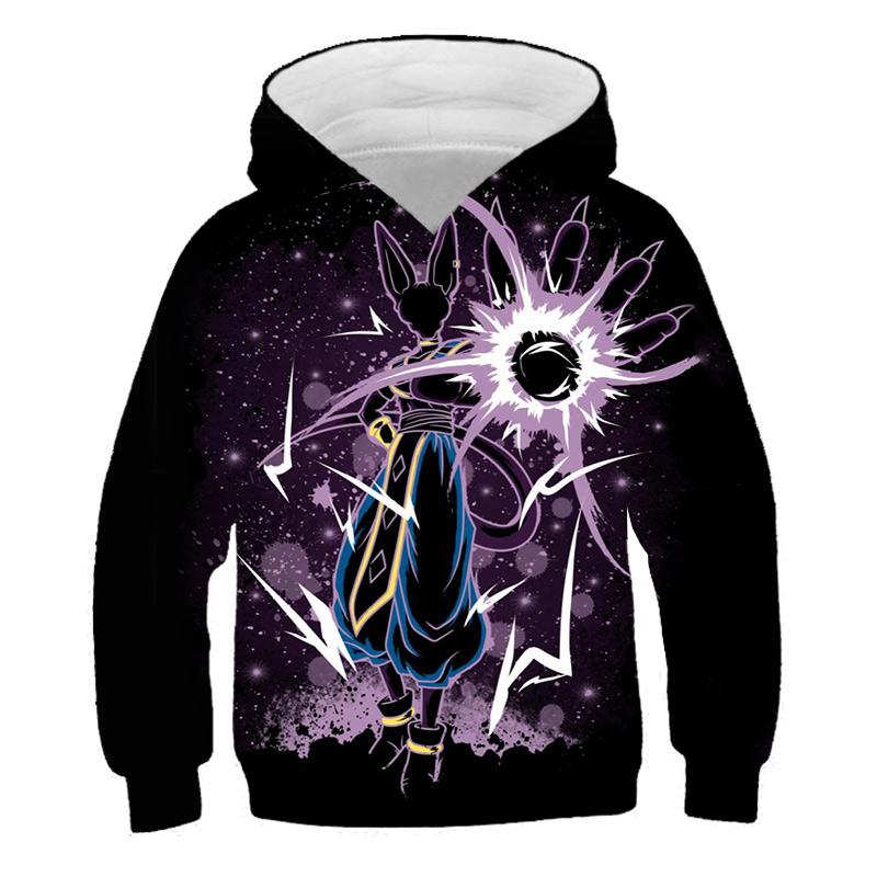 2025 Barn Japansk Anime Super Dragon Ball Pullover Super Goku 3D-trykk Gutt Streetwear Mote Genser Casual Dragon Ball Kul Hettegenser