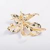 Jewelry Iris Flower Brooch Sparkling Plants Badge Vintage Enamel Lapel Pin  Gift