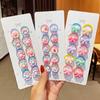 10 Stück/Set Mädchen Niedlich Cartoon Blume Kleine Elastische Haargummis Kinder Pferdeschwanz Haargummi Gummibänder Mode Haaraccessoires Set