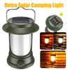 Portable Solar Camping Lantern LED Cold and Warm Dimming 3 Lighting Modes Camp Light Outdoor Hiking Climbing Camping Tent Lamp
