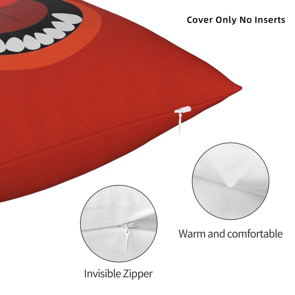 Animal Crazy Drummer Square Pillowcase Polyester Linen Velvet Pattern Zip Decorative Throw Pillow Case Sofa Cushion Cover