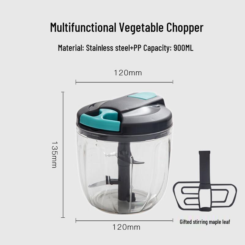 Manual 5-Blade Garlic and Ginger Chopper
