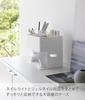 Yamazaki Nail Light & Gel Nail Supplies Storage Case, White, Body: Approx. W26 x D21 x H23.6cm, Tower, Nail Storage, Nail Care, Small Item Storage, 20