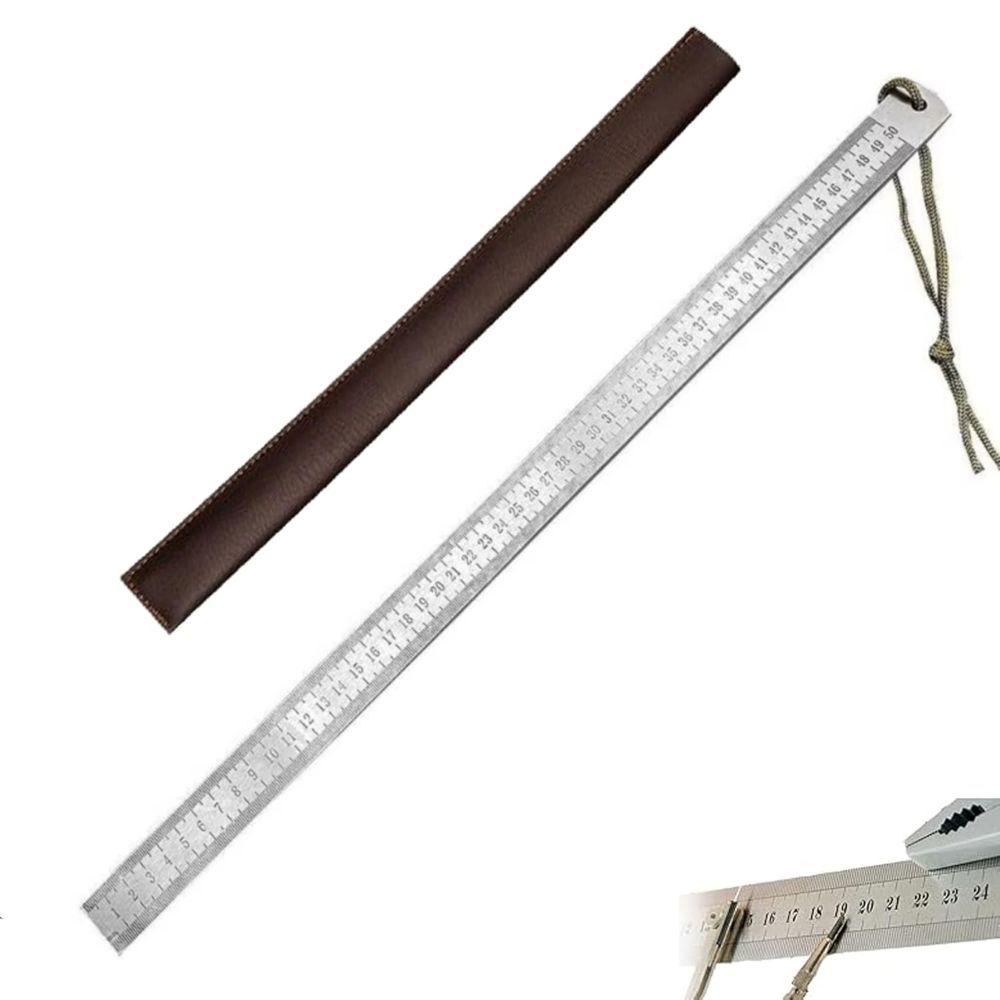 

Сверхпрочная стальная линейка Жесткая измерительная линейка Портативная линейка с двойной шкалой Легкие измерения