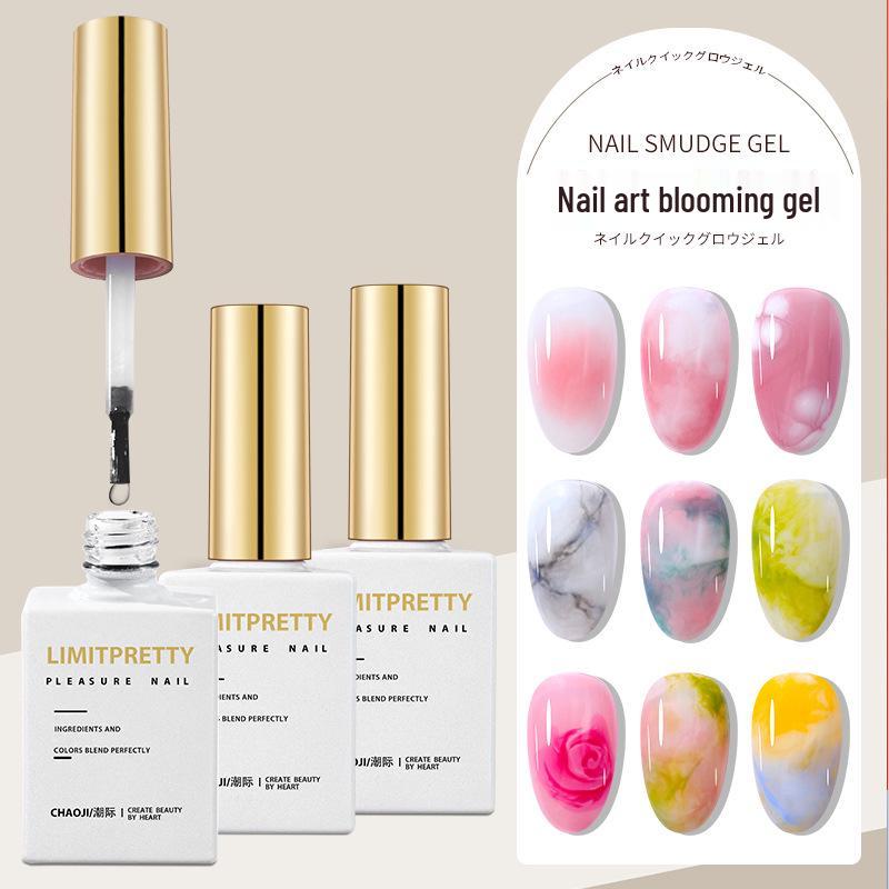

Japanese Blooming Gel Nail Polish: Watercolor Gradient & Marble Texture