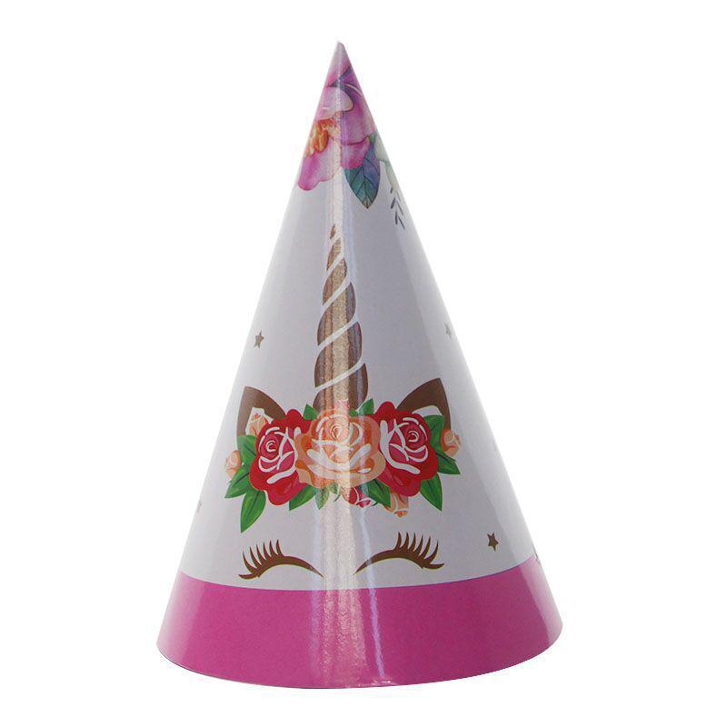 Unicorn Pink Party Set: Paper Plates, Napkins, Utensils, and Tablecloth for Children's Birthday.