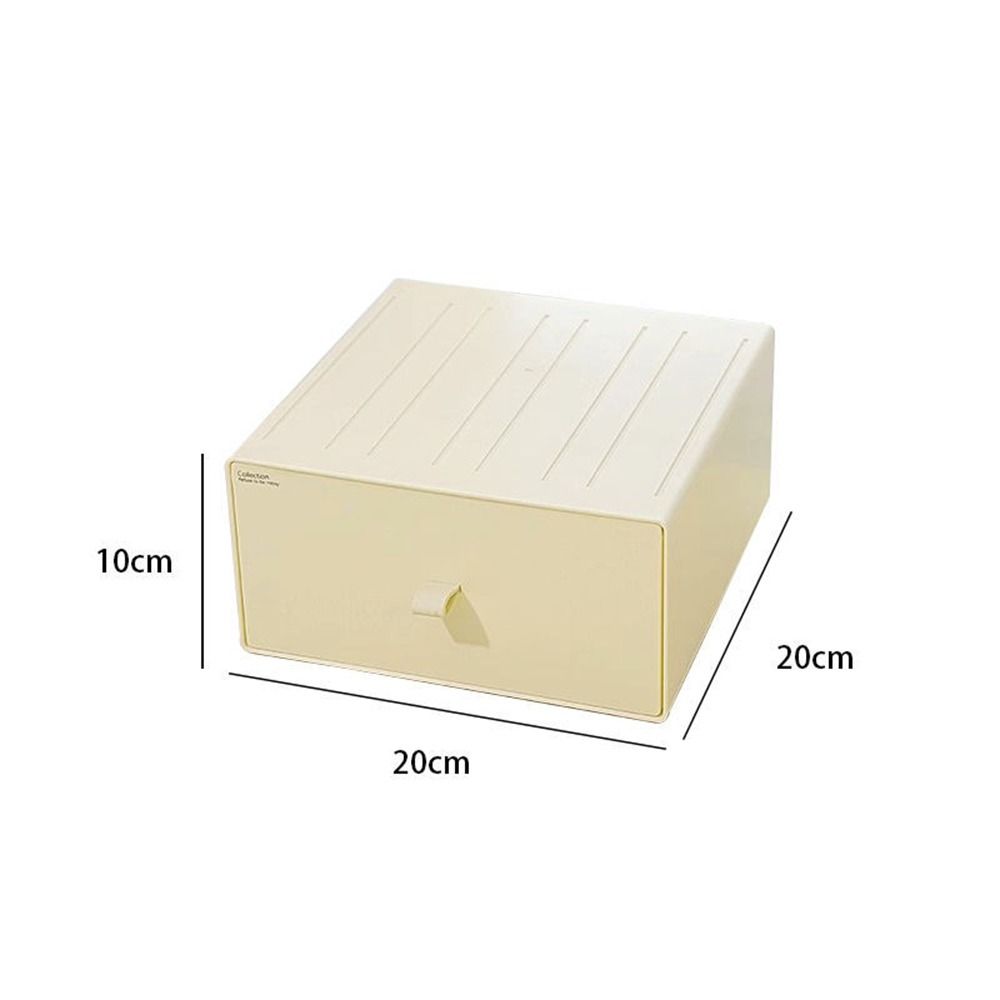 Stackable Cosmetic Storage Box Plastic Makeup Storage Container Stationery Storage Box  Office