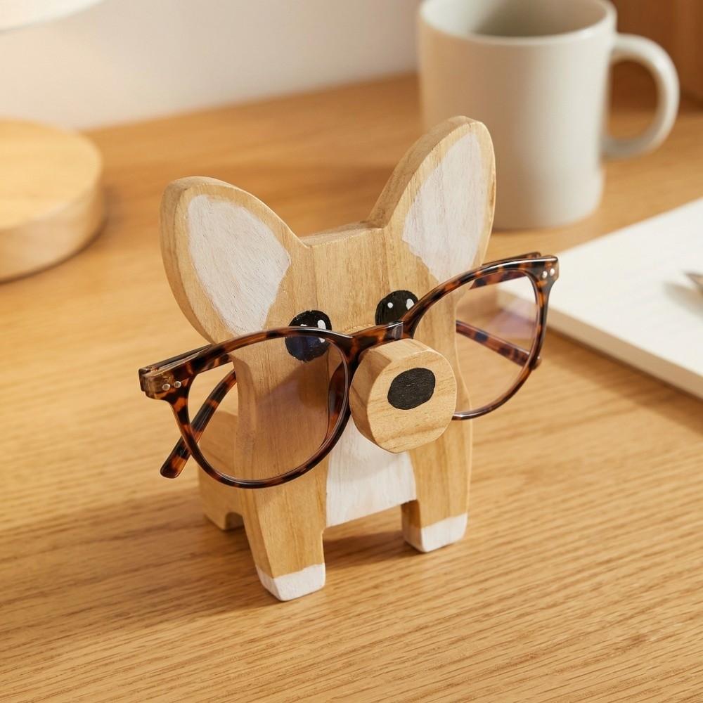 Wooden Glasses Display Stand Animal Shaped Desktop Rack Animal Eyeglass Holder  Nightstand