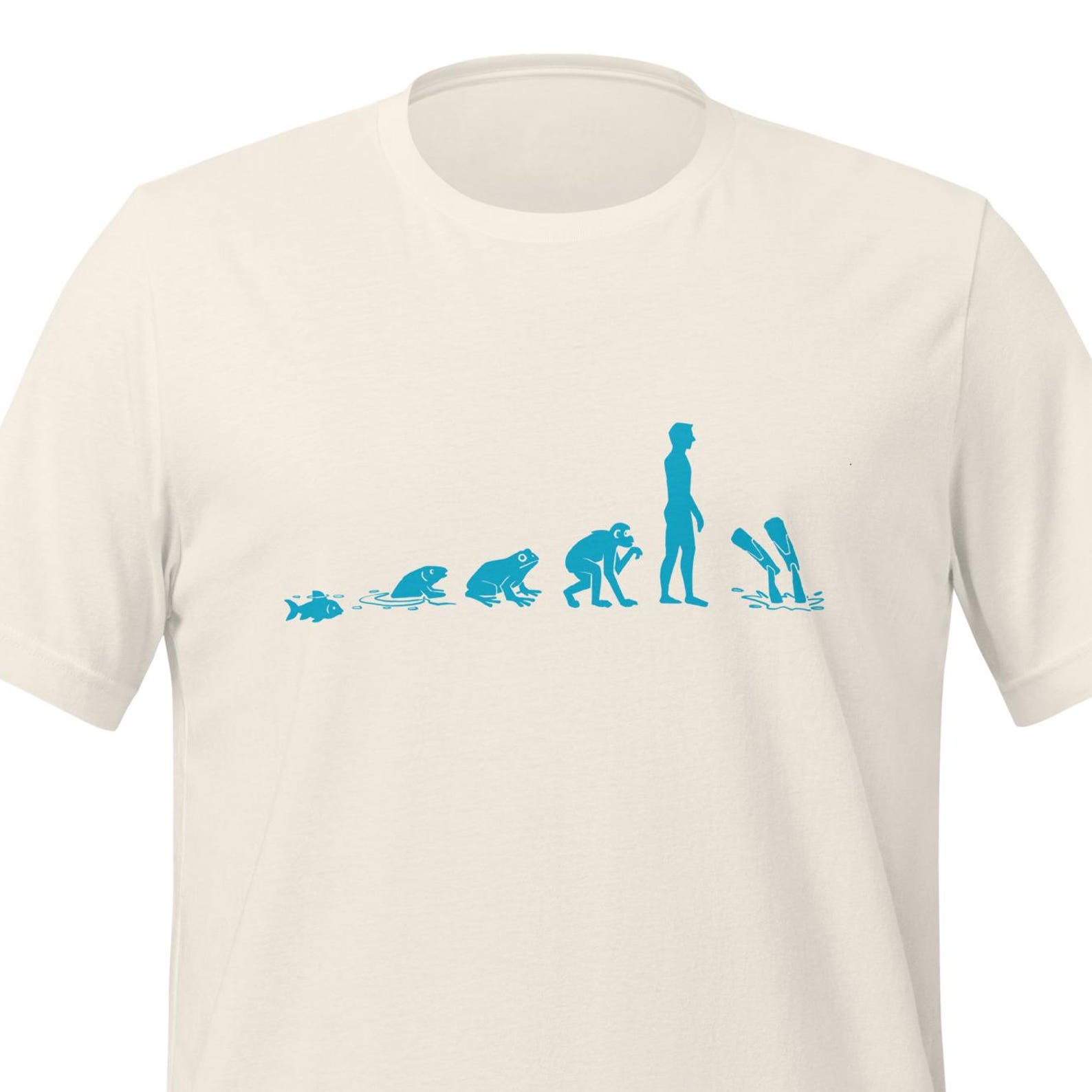 Evolution of Diver T-Shirt, Scuba Diving Humor Graphic Tee 2XL
