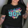 90s Retro Women's Wear Round-neck Casual Print T-shirt Take Me Back To The 90s Casual Aesthetics
