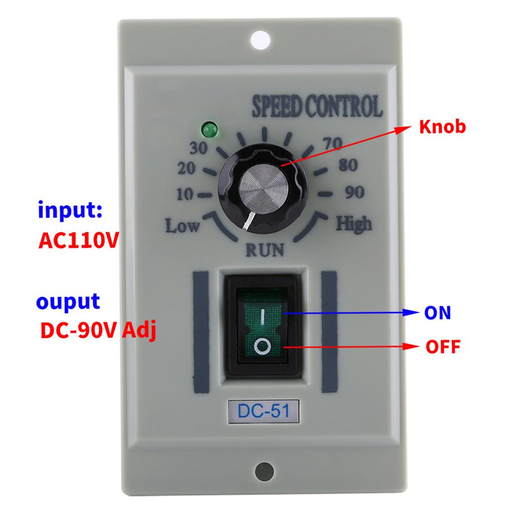 24V‑90V Adjustable DC Motor Speed Controller Input AC 110V