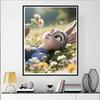 Disney 5D DIY Diamond Painting Zootopia Healing Illustration Cartoon Full Diamond Mosaic Diamond Painting Art Wall Decoration Craft Set