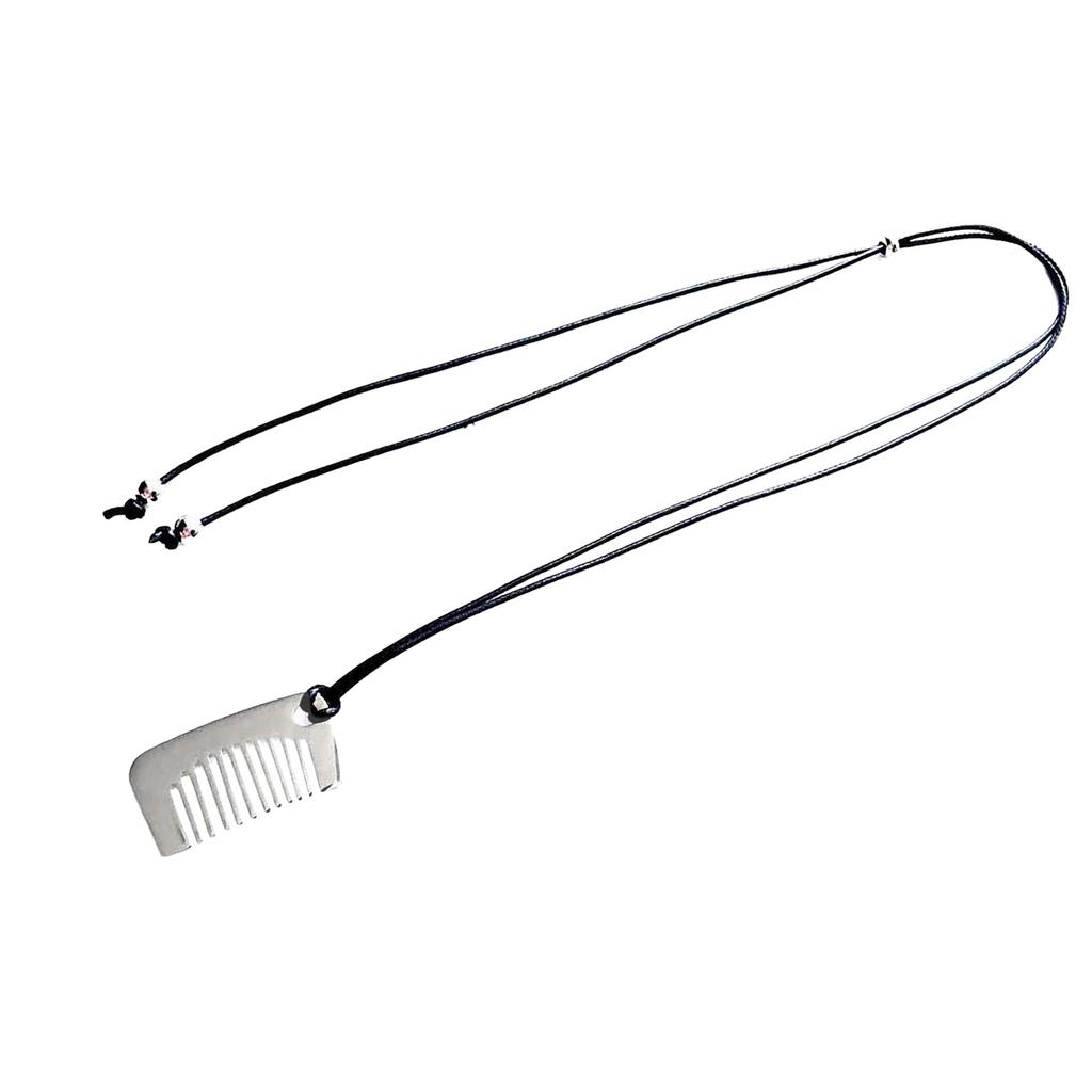 Multipurpose Adjustable Necklace Styling Sturdy Steel Comb Pendant Elegant Hair Jewelry Accessory for Daily Party Looks