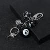 Lucky Dice Starburst Pendant Keychain, Hip Hop Cool Accessory Bag Ornament, Personalized Fashionista Versatile Jewelry