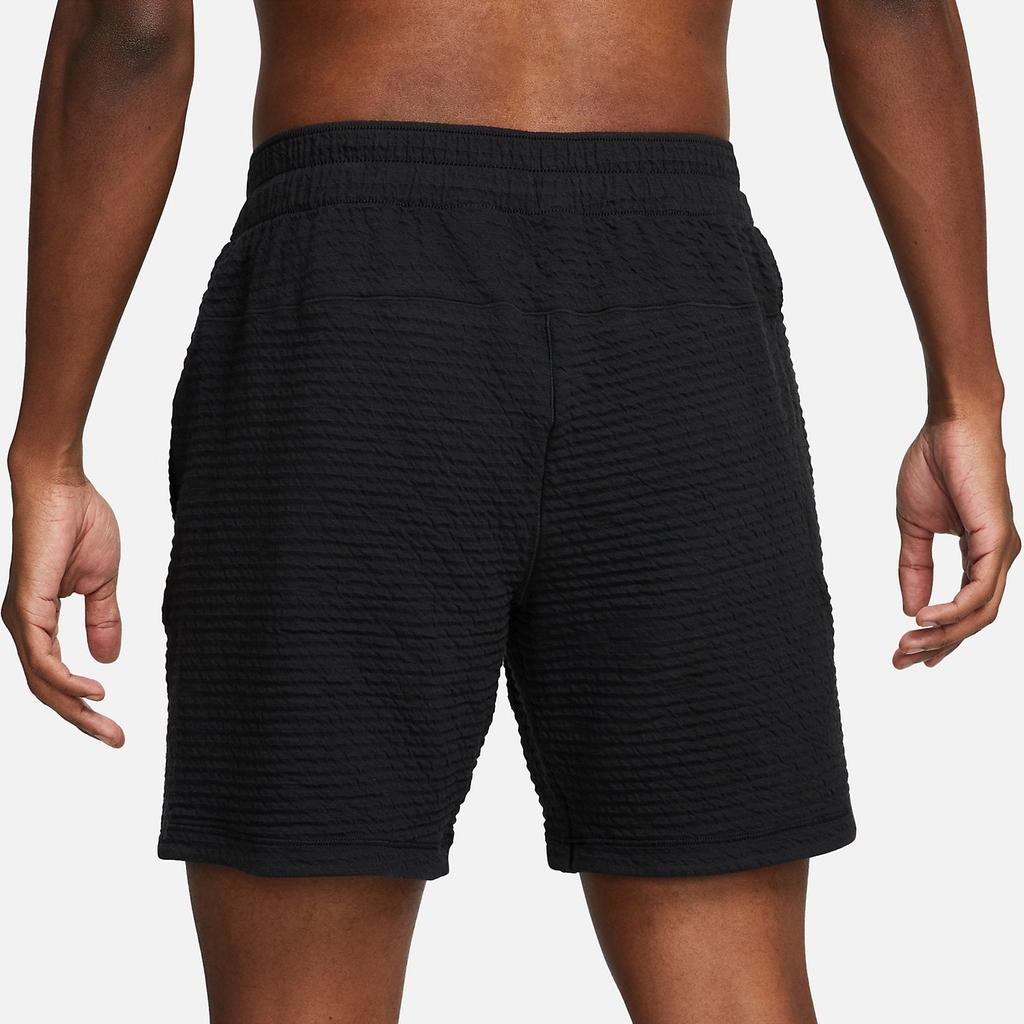 Nike Yoga Dri-Fit Textured Quick-Dry Sports Shorts Men Bottoms Black DX0927-010