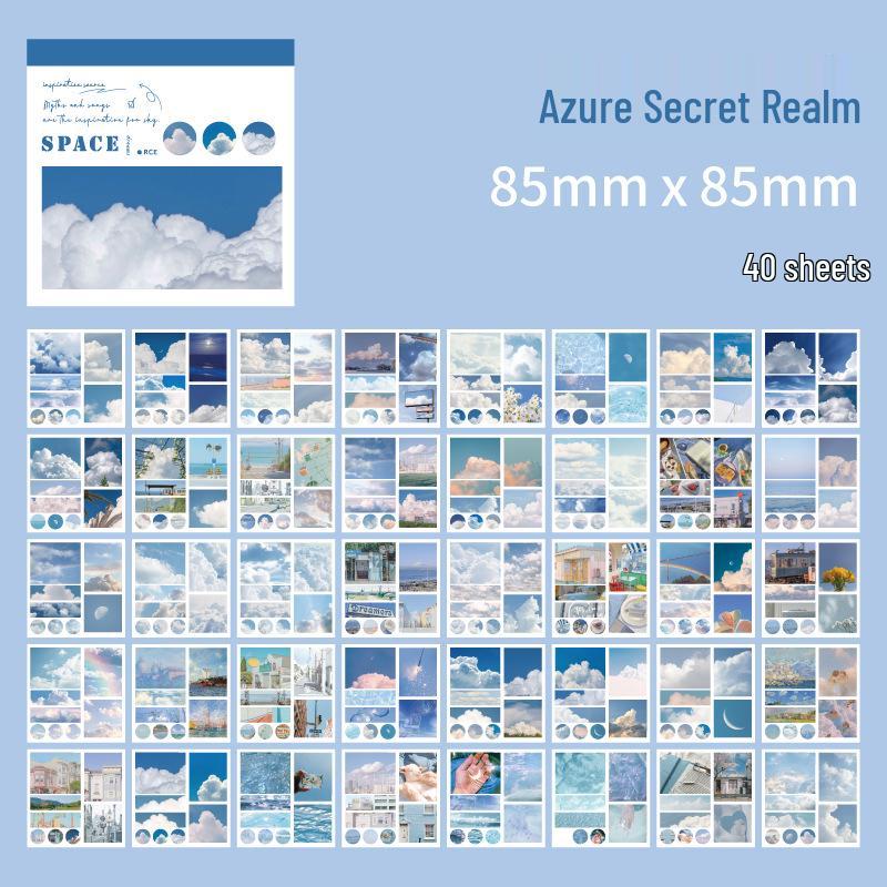 One Moment, One Scene: Fresh Oil Painting Sticker Book – 6 Designs for Journals and Decor