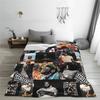 Rod Wave Hip Hop Rapper Flannel Blanket Singer Music Creative Throw Blankets Home Hotel Sofa 125*100cm Quilt Lightweight Thin