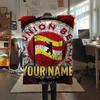 1 Stück Personalisierte Decke mit FC Union Berlin Muster aus Flanell Geeignet für alle Jahreszeiten für Heimdekoration Wärme und Komfort Geschenke Feiertagsgeschenk