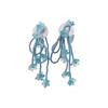 Silver Needle Resin Flower Tassel Stud Earrings - Sweet Holiday Style Light Luxury Jewelry