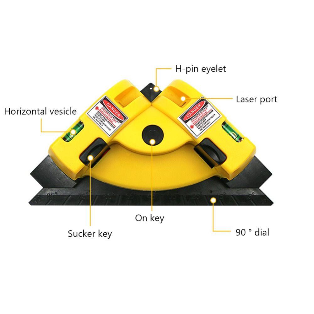 Tile Leveling System Square Laser Marking Laser Level Line Projecretion Goniometer Horizontal Ruler