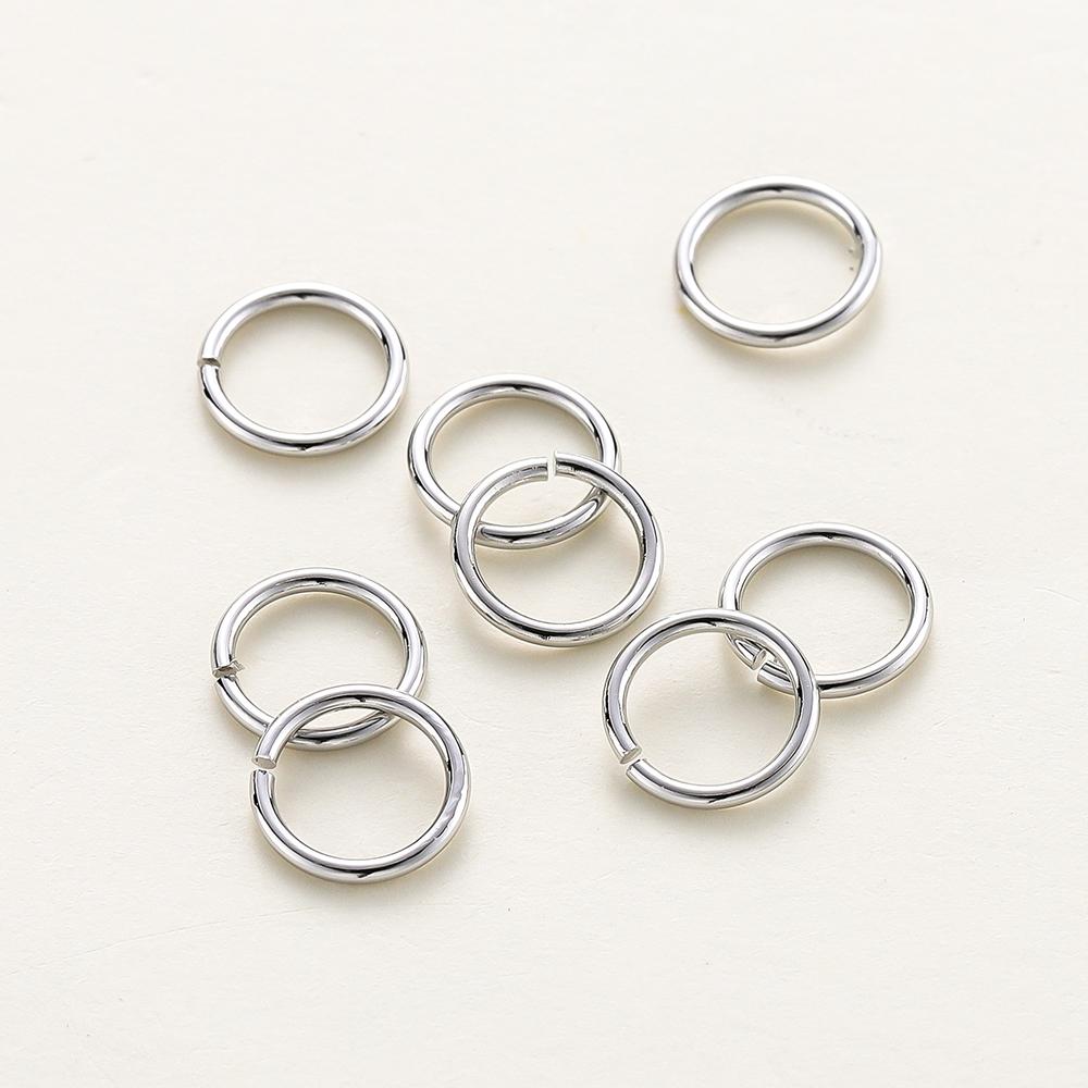 

50-200/lot 14K 18K Gold Necklace Open Single Jump Ring Lobster Clasp Connector Split Ring Fitting DIY Jewelry Making Accessories 0.5x3mm 200pcs платиновый