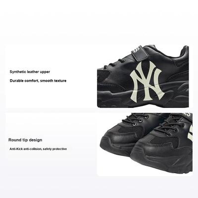 MLB Lässige Vielseitige Anti-Kick Low-Top Kinder Skate-Schuhe Kinder Sneaker Schwarz 7ASHC103N-50BKS