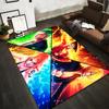 Anime Character Pattern Carpet with Vibrant Colors and Dynamic Design Suitable for Use As an Anti-slip for Living Room Bedroom Sofas