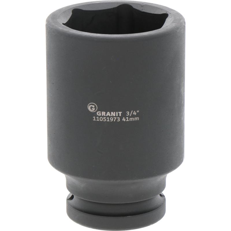 Long impact socket 3/4 inch DIN 3129