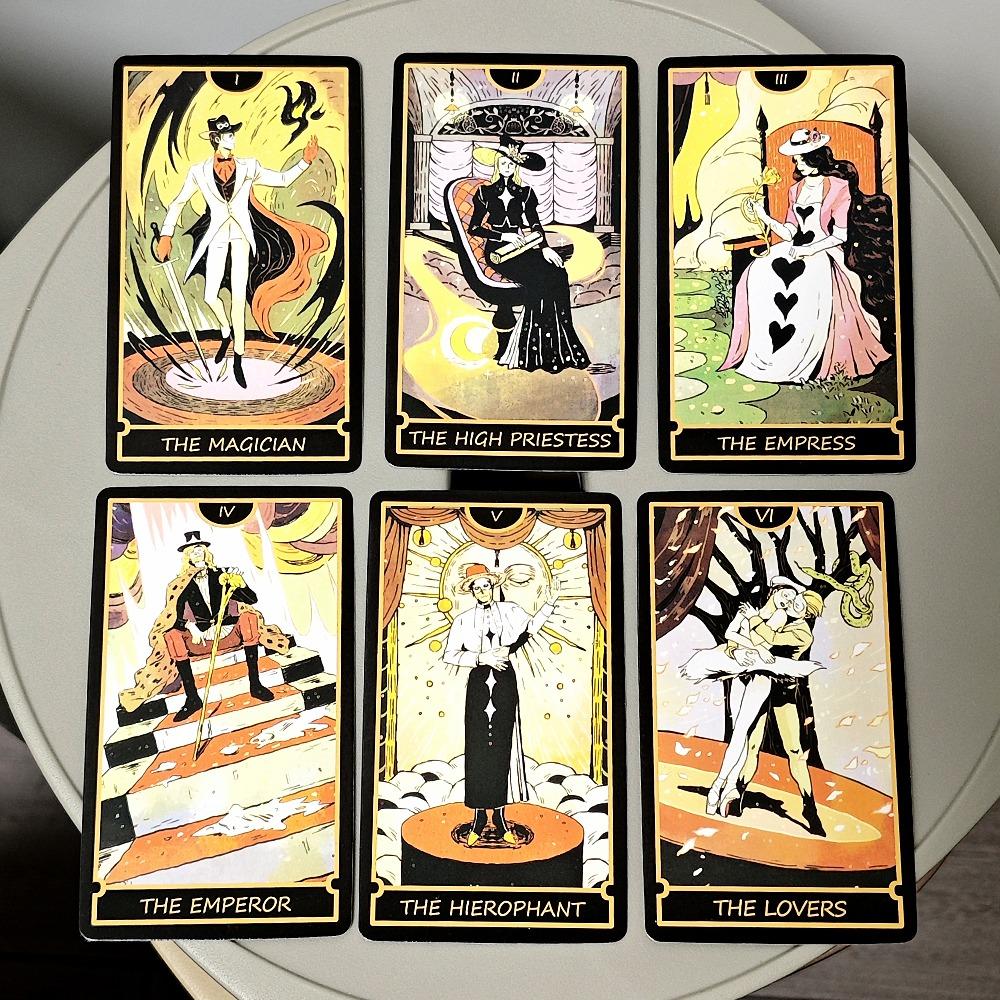 Fantasy Night Theater Tarot 78 Pcs Cartoon Tarot Cards Based on RWS 10.3*6cm