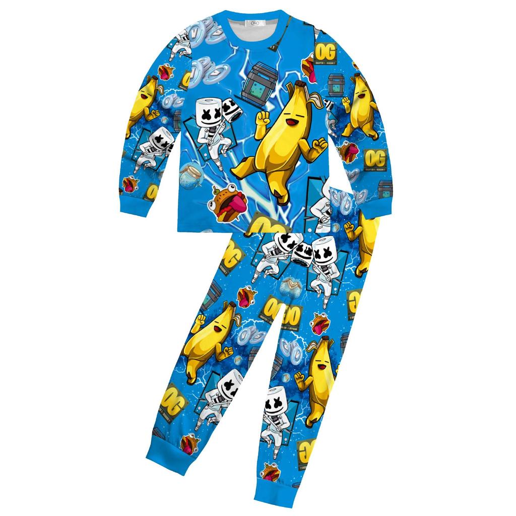 Children's Fortnite Print Long Sleeve Pajama Set