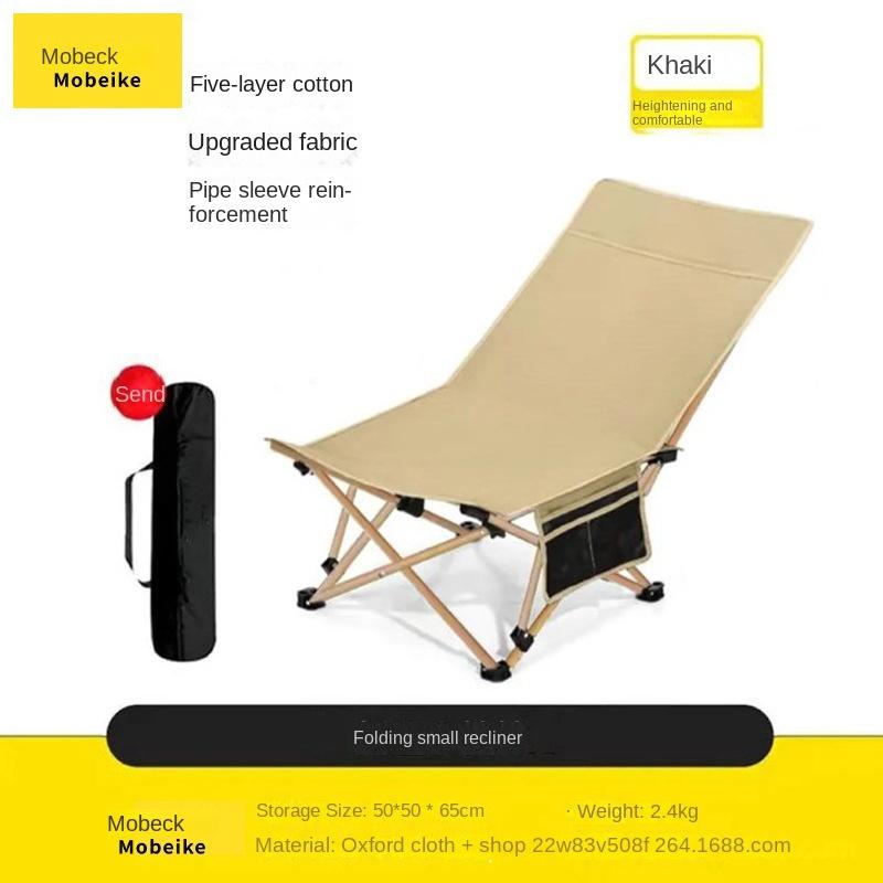 Açık Katlanır Şezlong Taşınabilir Plaj Sandalyesi Plaj Kamp Sandalyesi