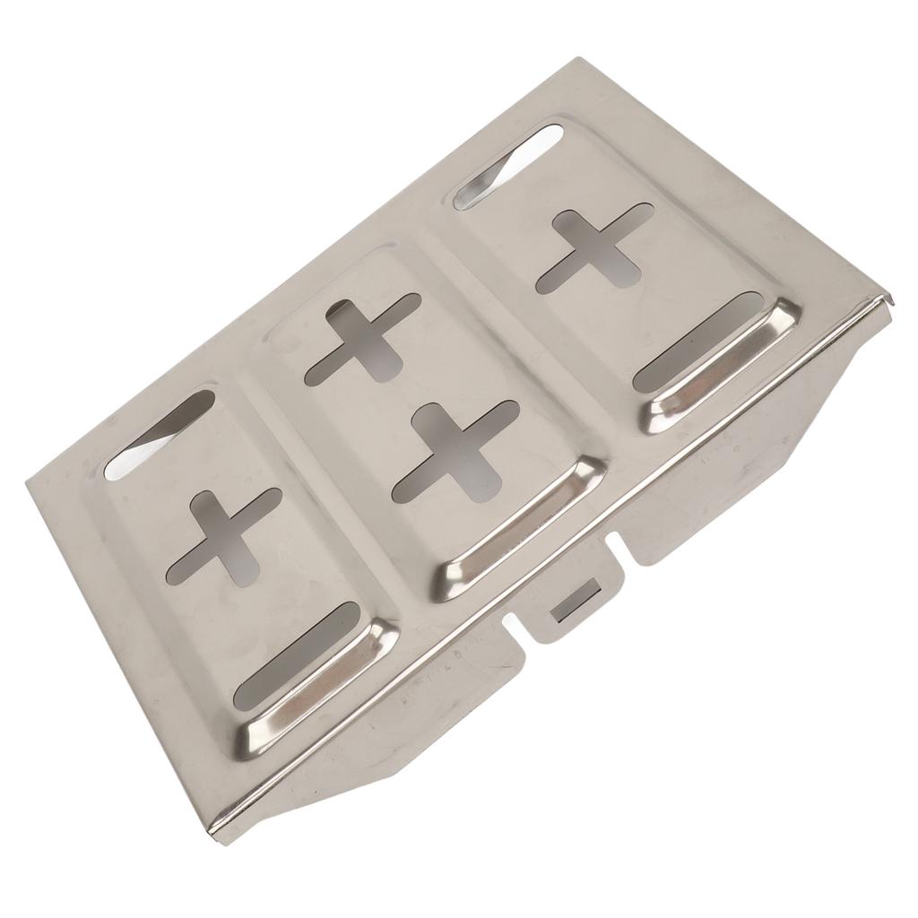 193 X 285mm Battery Tray Stainless Steel Sturdy Reliable Battery Mounting Tray with Fixing Screws Universal for Car