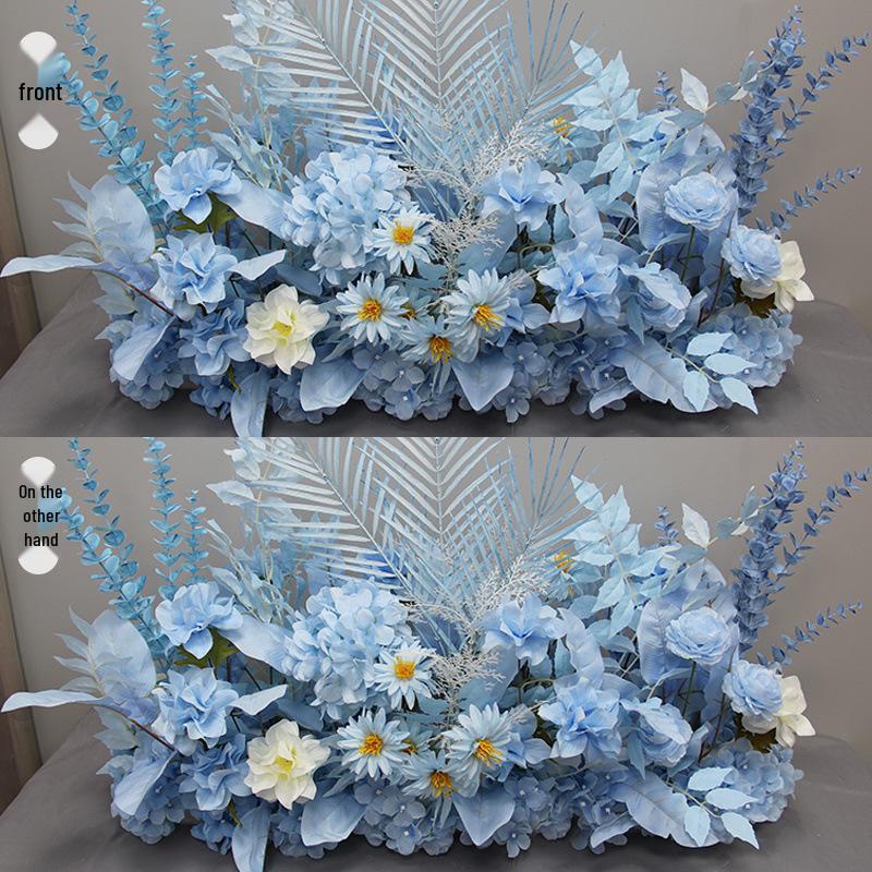 Artificial Wedding Aisle Flower Row: Table & Stage Decoration Simulation Flowers