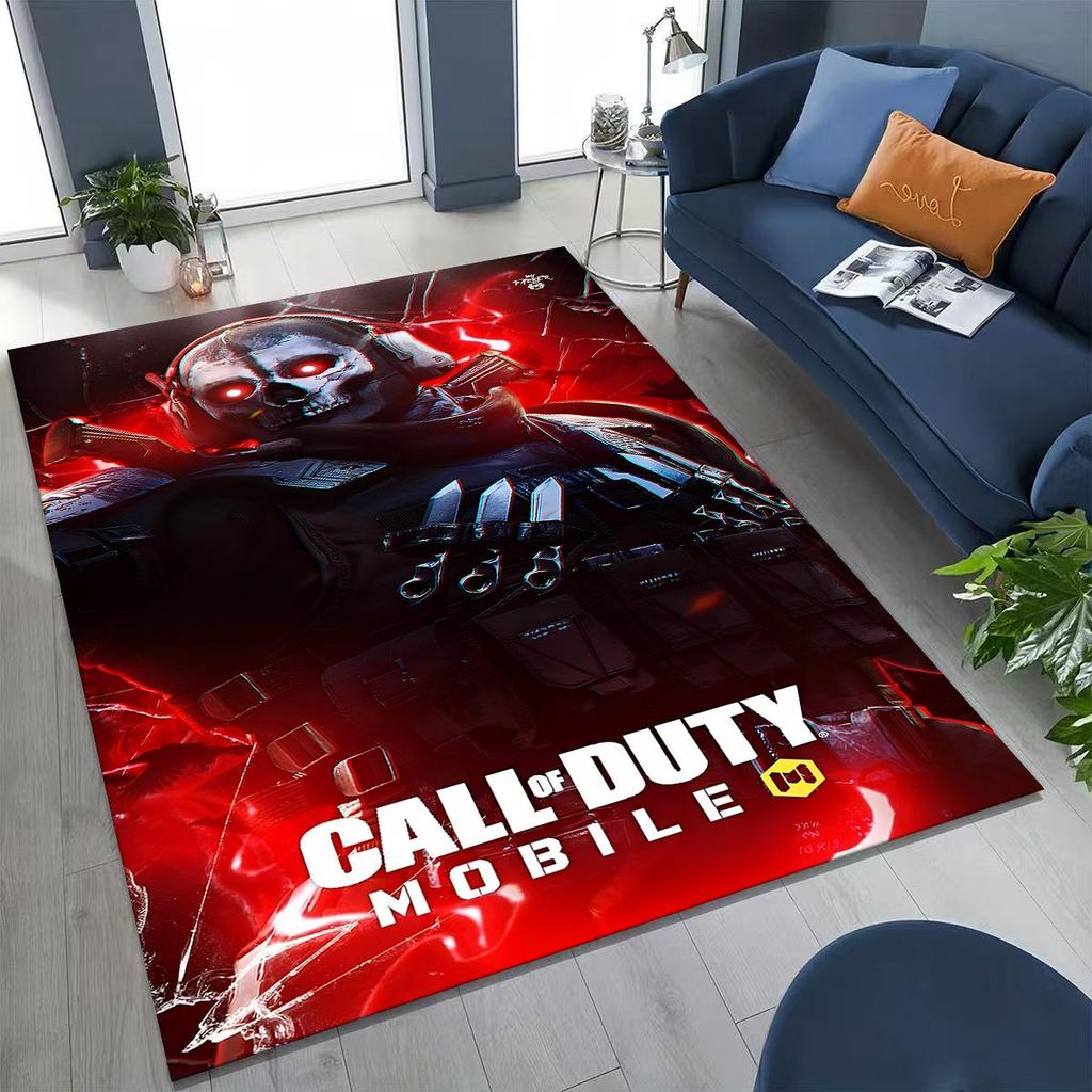 Classic Game Call of Duty Ghost Simon Cartoon Art  Rug for Bedroom Living Room Sofa Home Doormat Decor,Kids Non-slip Floor Mat