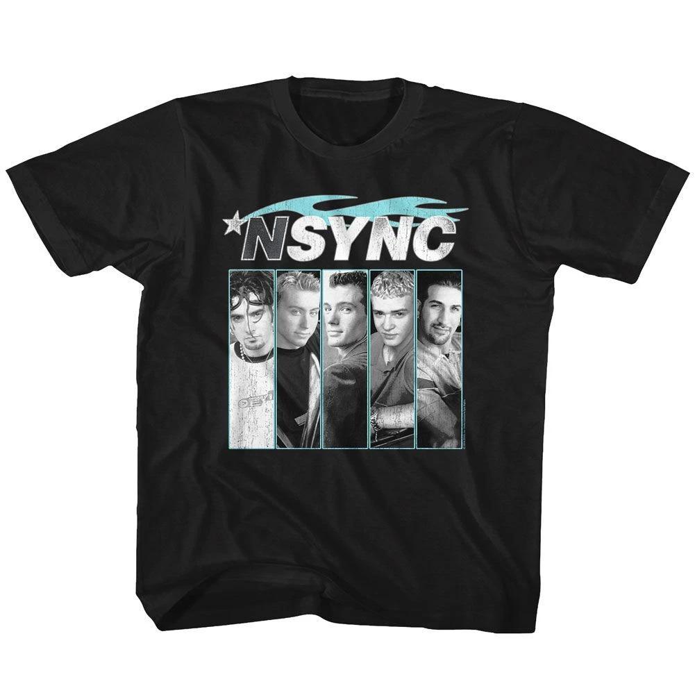NSYNC Album Cover Blue Flame Black Pop Music Boy Band Children s T-shirt 160