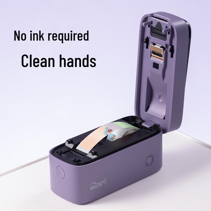 Deli Mini Portable Bluetooth Label Printer CN Plug (adapter Included)