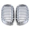 Für -BMW E46 3er Coupe Cabriolet 2-Türer LCI 2003-2006 Fronthaube Mitte Nieren-Grill (Chrom, Einzelne Linie)-ABQF