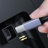 Type-C/Usb To Usb B 2.0 Printer Cable Braided High Speed Data Transfer Cord For Laptop Scanner