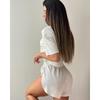2026 Spring/Summer Women's Fashion Short Round Neck T-Shirt Top and Shorts Two-Piece Set