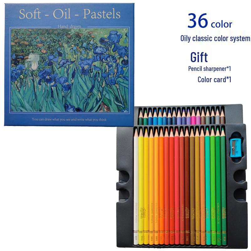 OBOS Professional Oil-Based, Water-Soluble Colored Pencils, 72 Colors for Hand-Drawn Painting and Sketching