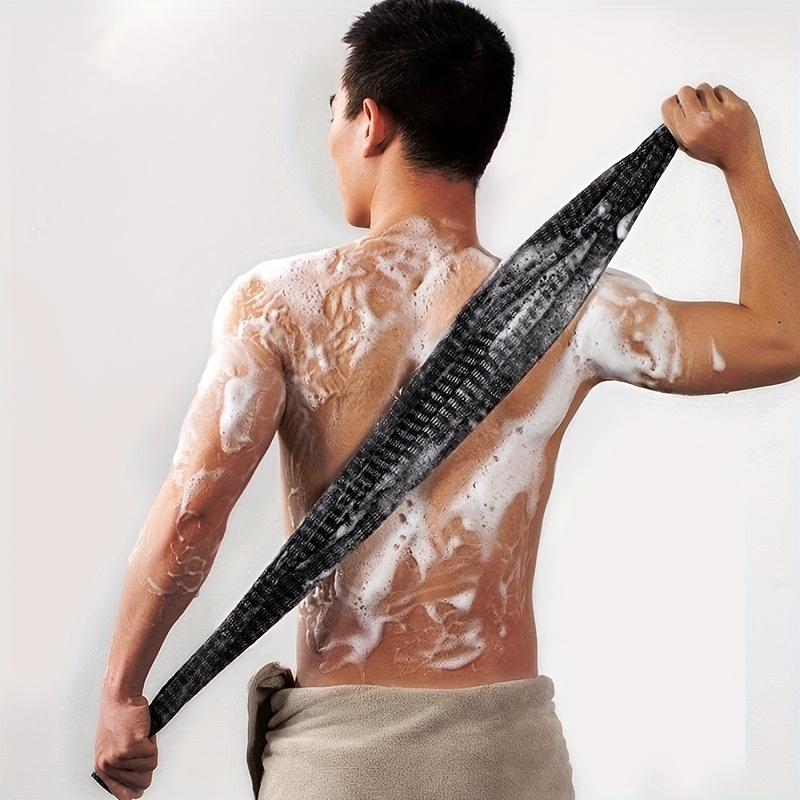 1pc Extra-Large Thick Men's Long Strip Exfoliating Mitt: A Powerful Dirt-Removing Tool for Effective Dead Skin Removal