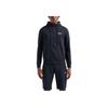Emporio Armani Ea Fw24 Solid Color Drawstring Hooded Logo Print Cardigan Long Sleeve Sweatshirt Men Sweatshirt Navy-Blue 8NPM38-PJVTZ-1562