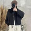 Korean High-End Women's Round Neck Cotton Jacket - Winter 2025, Lightweight, Warm, Loose Fit, Short Padded Coat