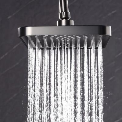 New 14 Inch High Pressure Top Spray Rain Shower Head Larger Flow Supercharge Rainfall Showerhead 360° Swivel Water Saving