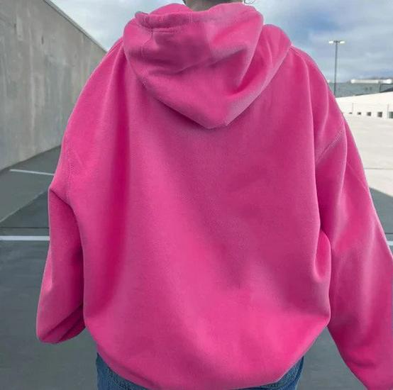 Unisex Fleece-Lined Thick Hooded Jacket - Solid Color, Trendy Autumn/Winter Style, Custom Logo Printing