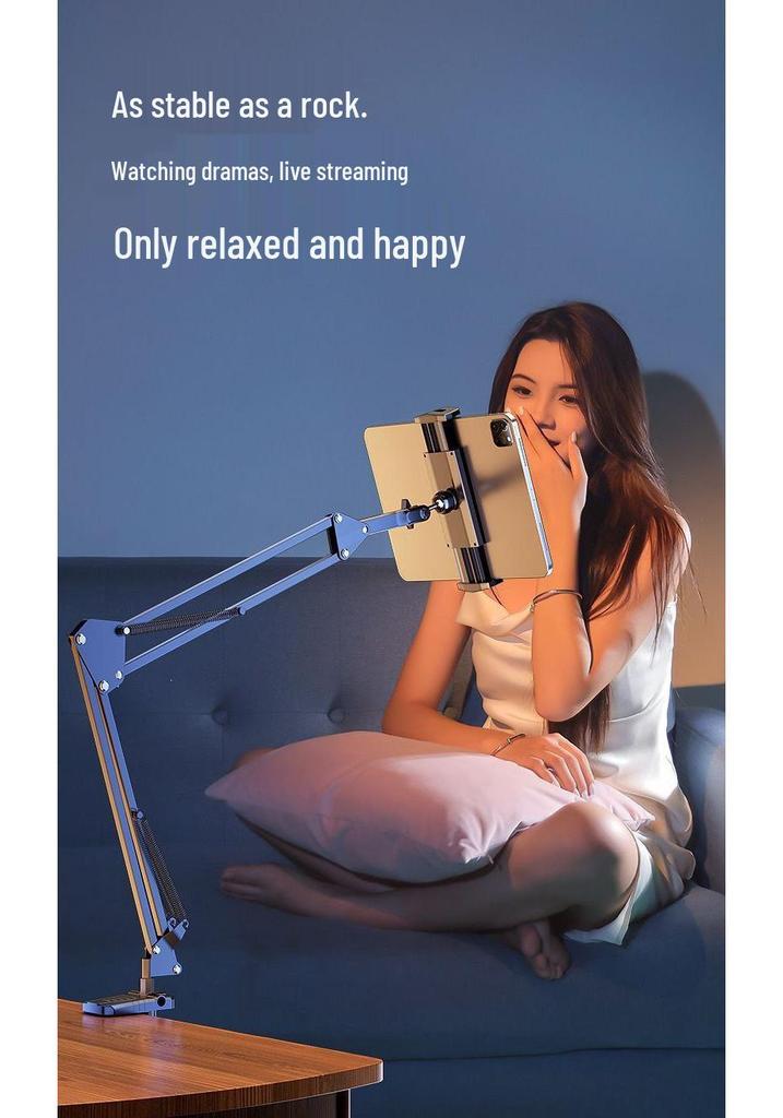 Universal Metal Bed & Desk Tablet Phone Holder for Overhead Viewing