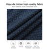Simple Chair Cover Seat and Rest In One Half Package M Chair Protective Cover Polar Fleece Material Elastic Striped Grid for Dining Hotel Home Use
