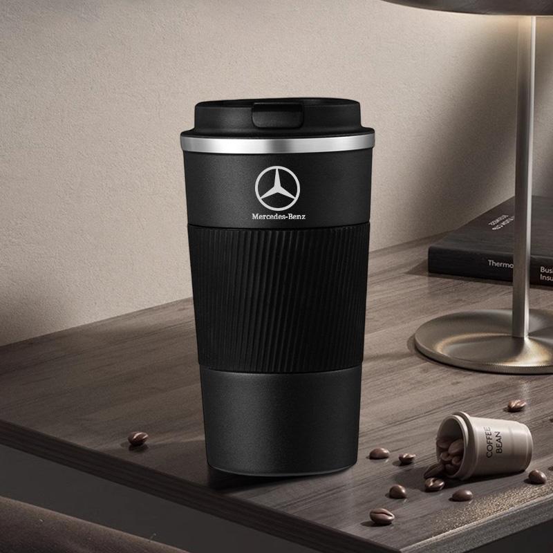 Keyring Thermos Coffee Mug Stainless Steel Coffee Cup Insulated Travel Bottle For Mercedes Benz AMG A C E Class W201 W210 W108 OH6