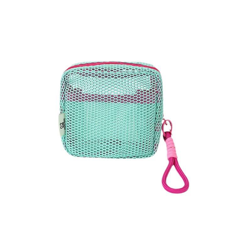 Dopamine Grid Draagbare Mesh Make-up & Lippenstift Tas