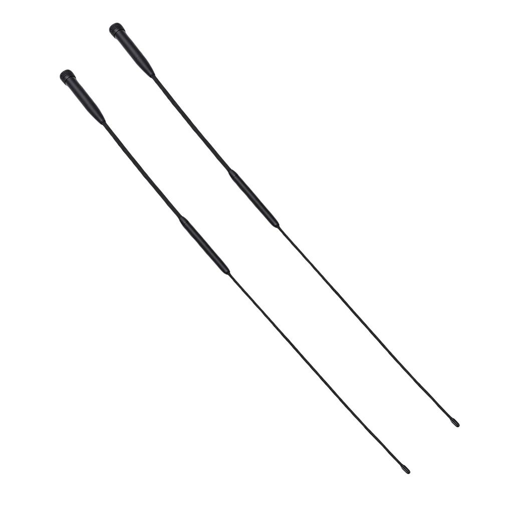 2PCS Soft Whip Antennas Fit for YAESU VX6R VX160 Radio SMA M Interface High Gain Antennae Support 144 430MHz 120 150